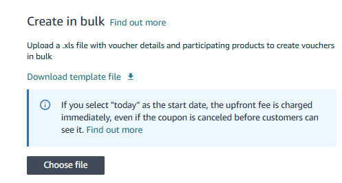 Descarga la plantilla del archivo Excel haciendo clic en Download template file.