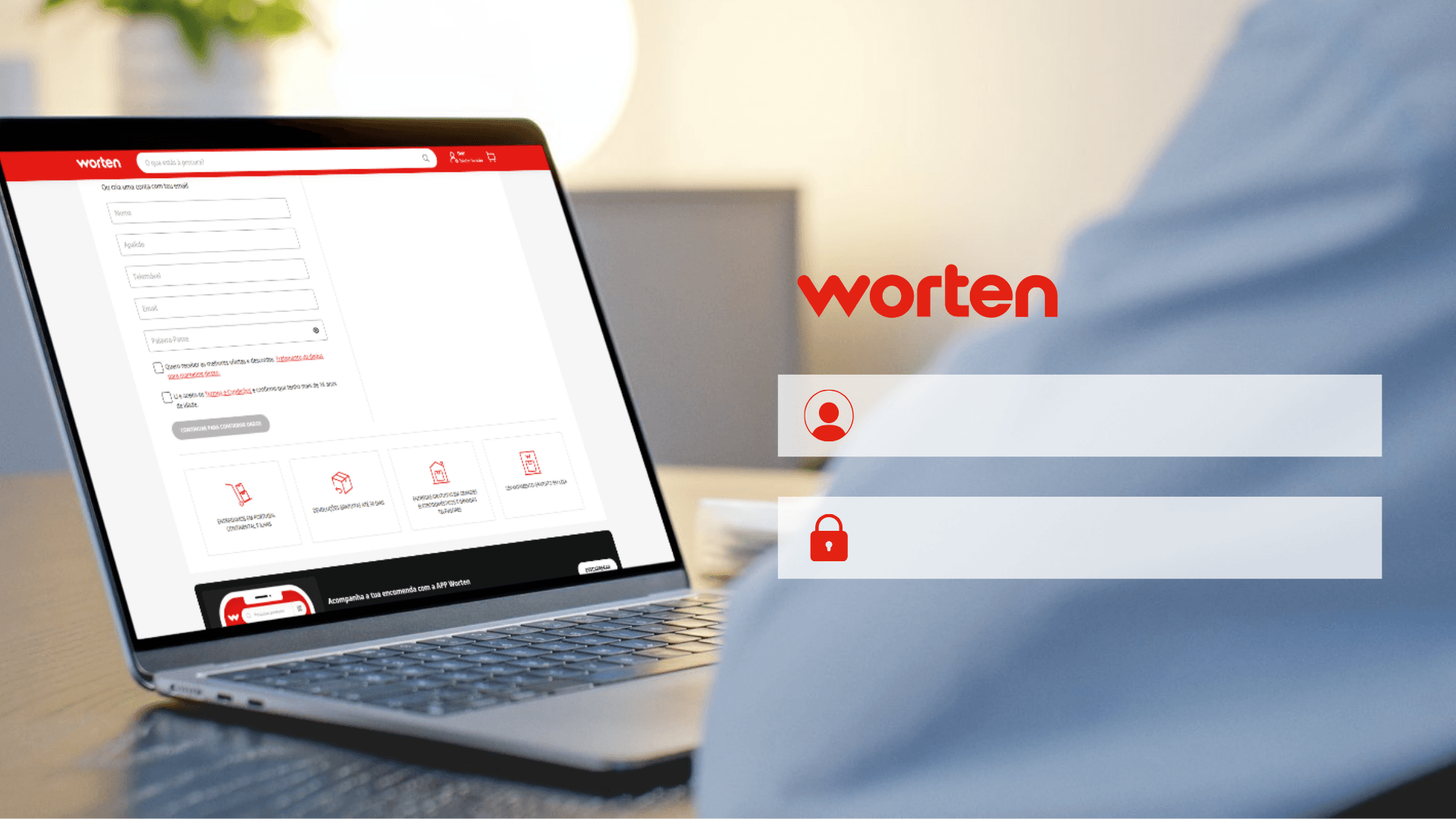 Registro y configuración de cuenta en Worten – paso a paso