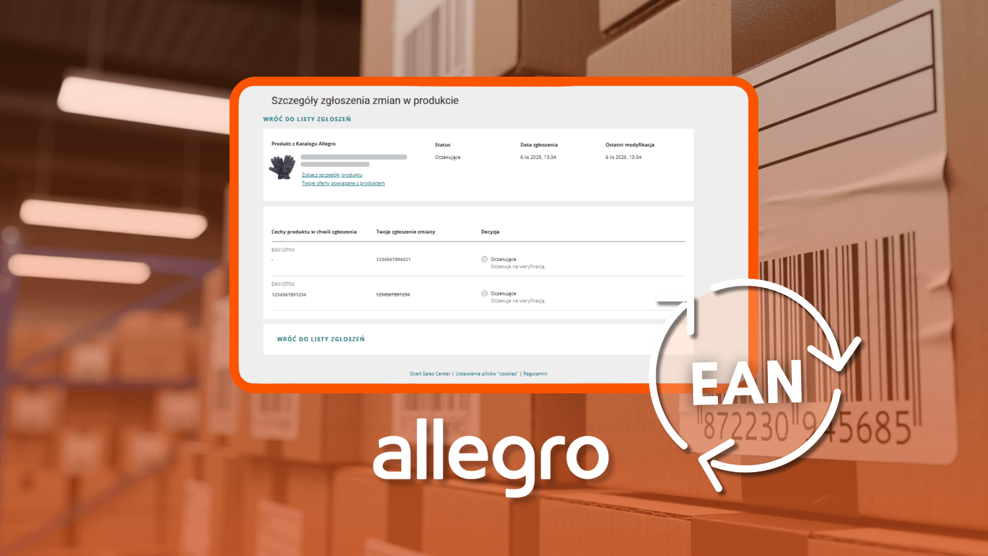 Cambiar el código EAN en Allegro: guía paso a paso