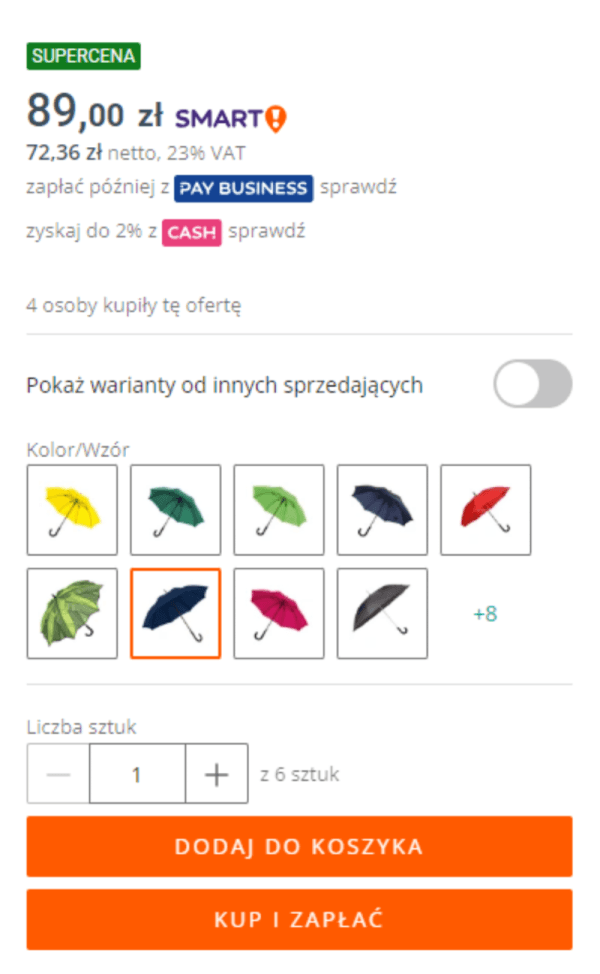 Ofertas multivariante